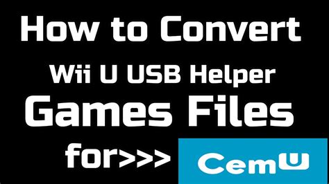 Installing games for Cemu Emulator WiiU on Steam . . Convert wii u games to cemu